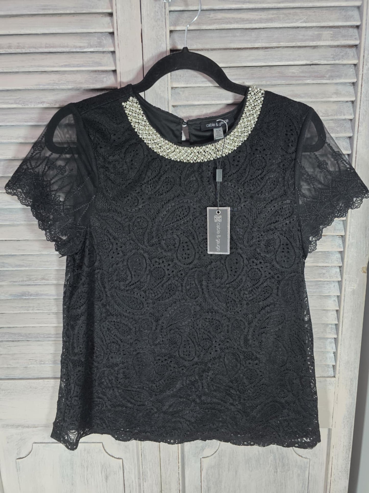 Cable & Gauge Lace Top