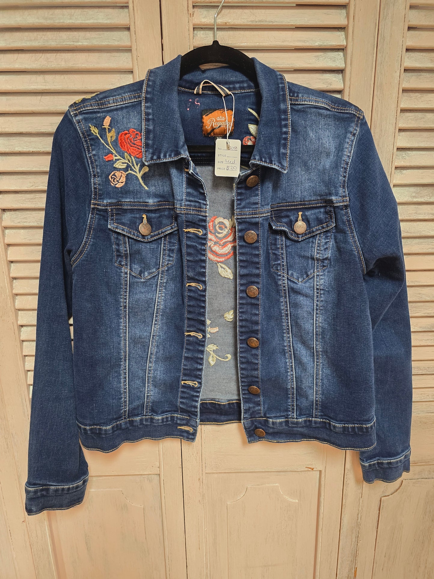 Royalty Embroidered Jean Jacket