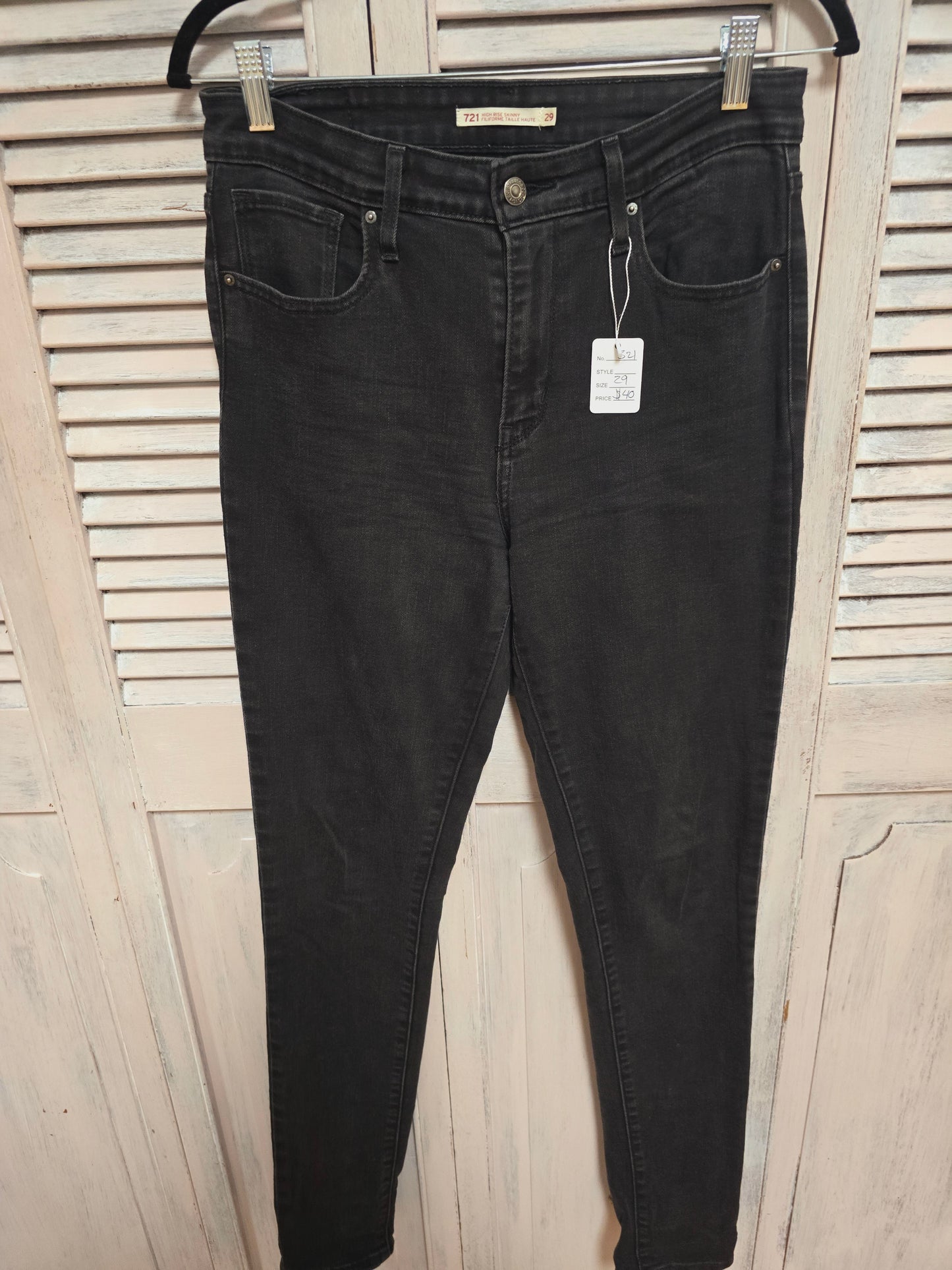 Levi's 721 High Rise Skinny Jeans