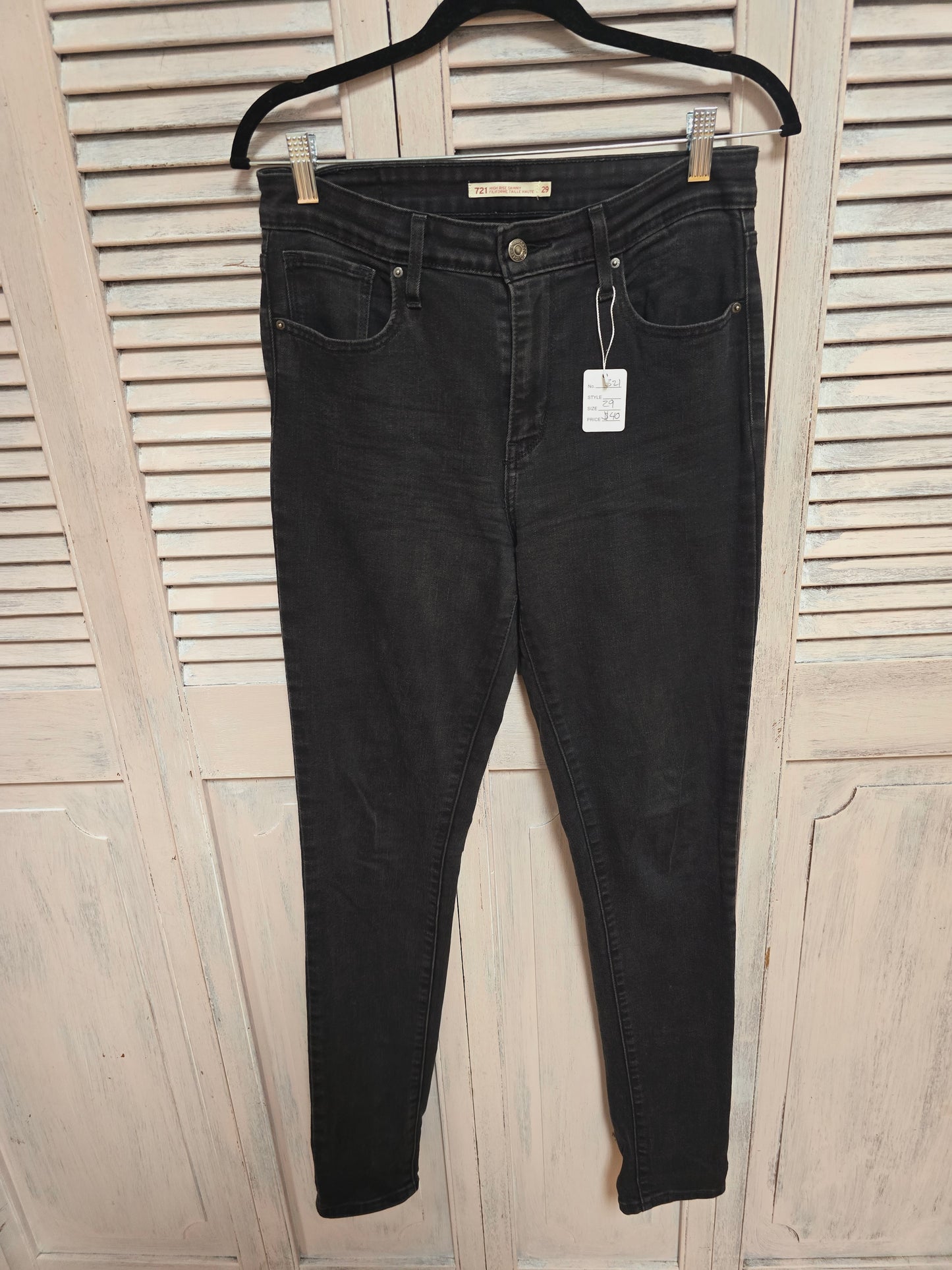 Levi's 721 High Rise Skinny Jeans