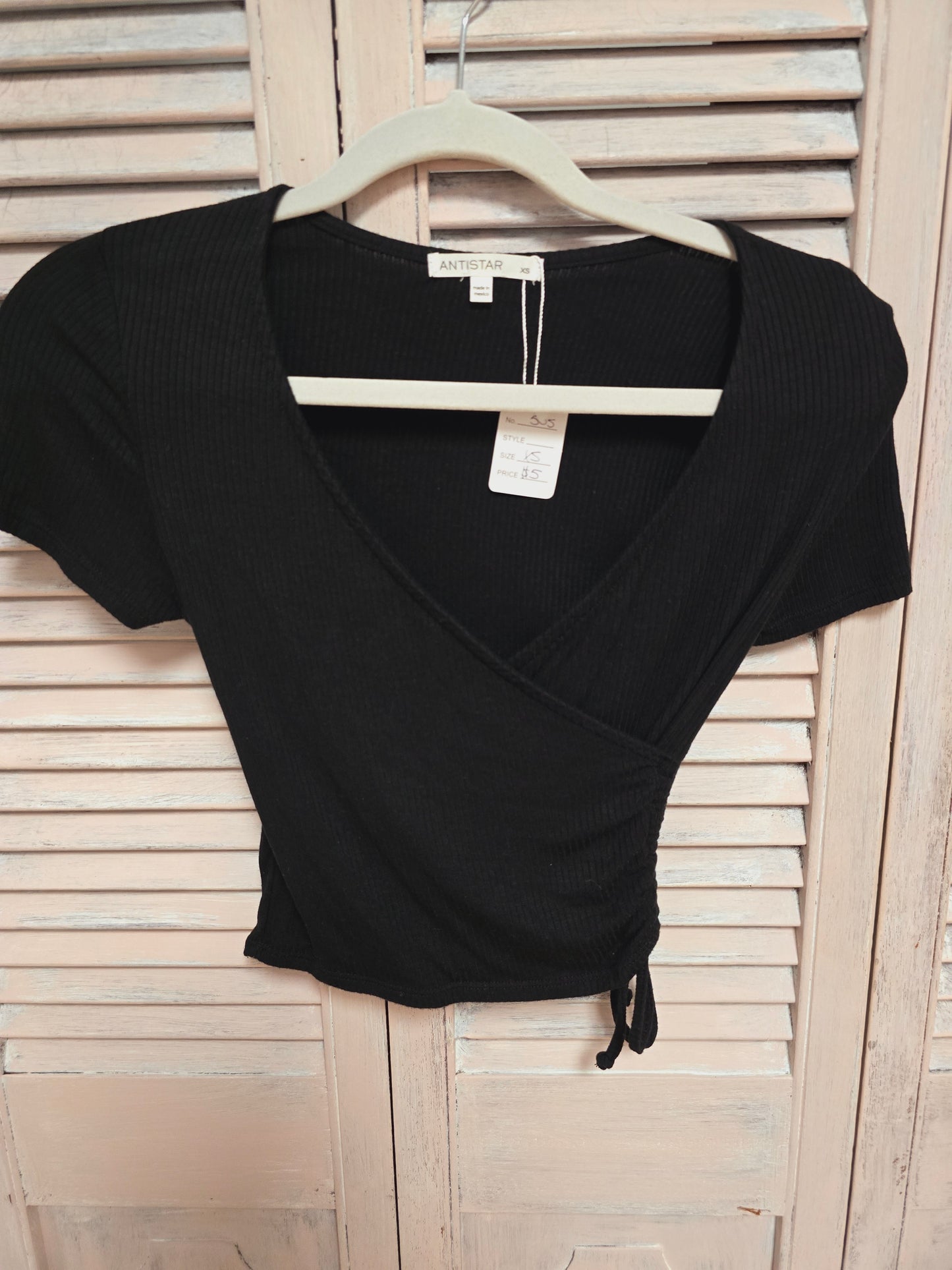 Antistar Ribbed Crop Top