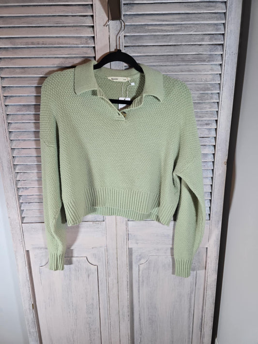 Bluenotes Knit Collared Sweater