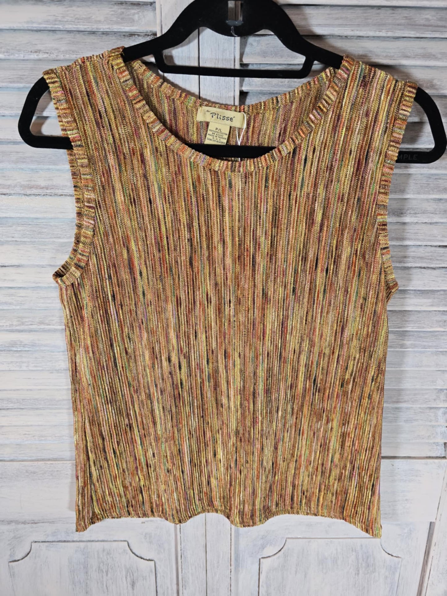 Plisse Knit Tank