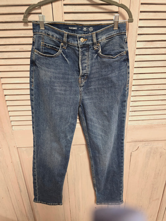 Old Navy Sky Hi-Straight Jeans