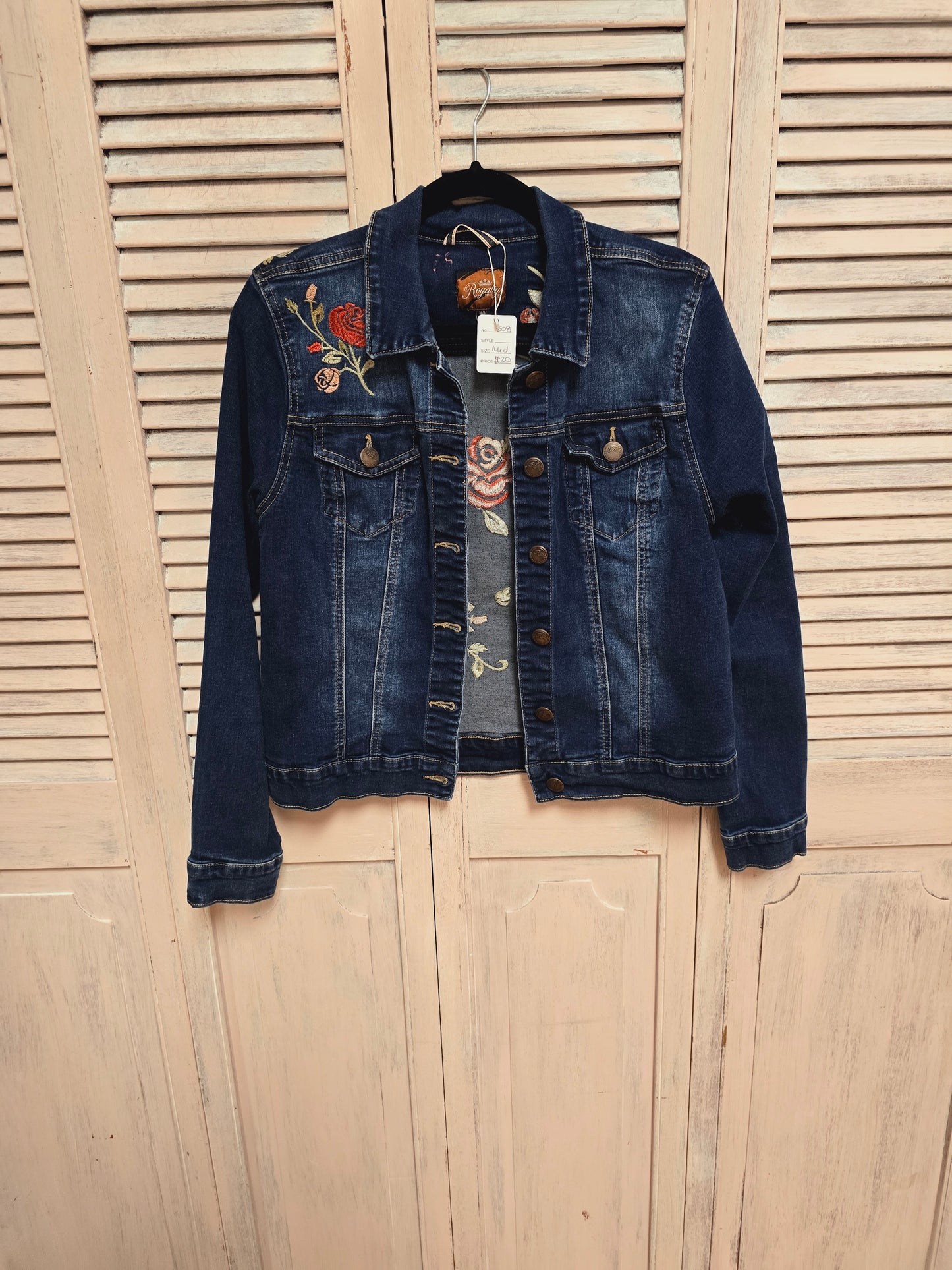 Royalty Embroidered Jean Jacket