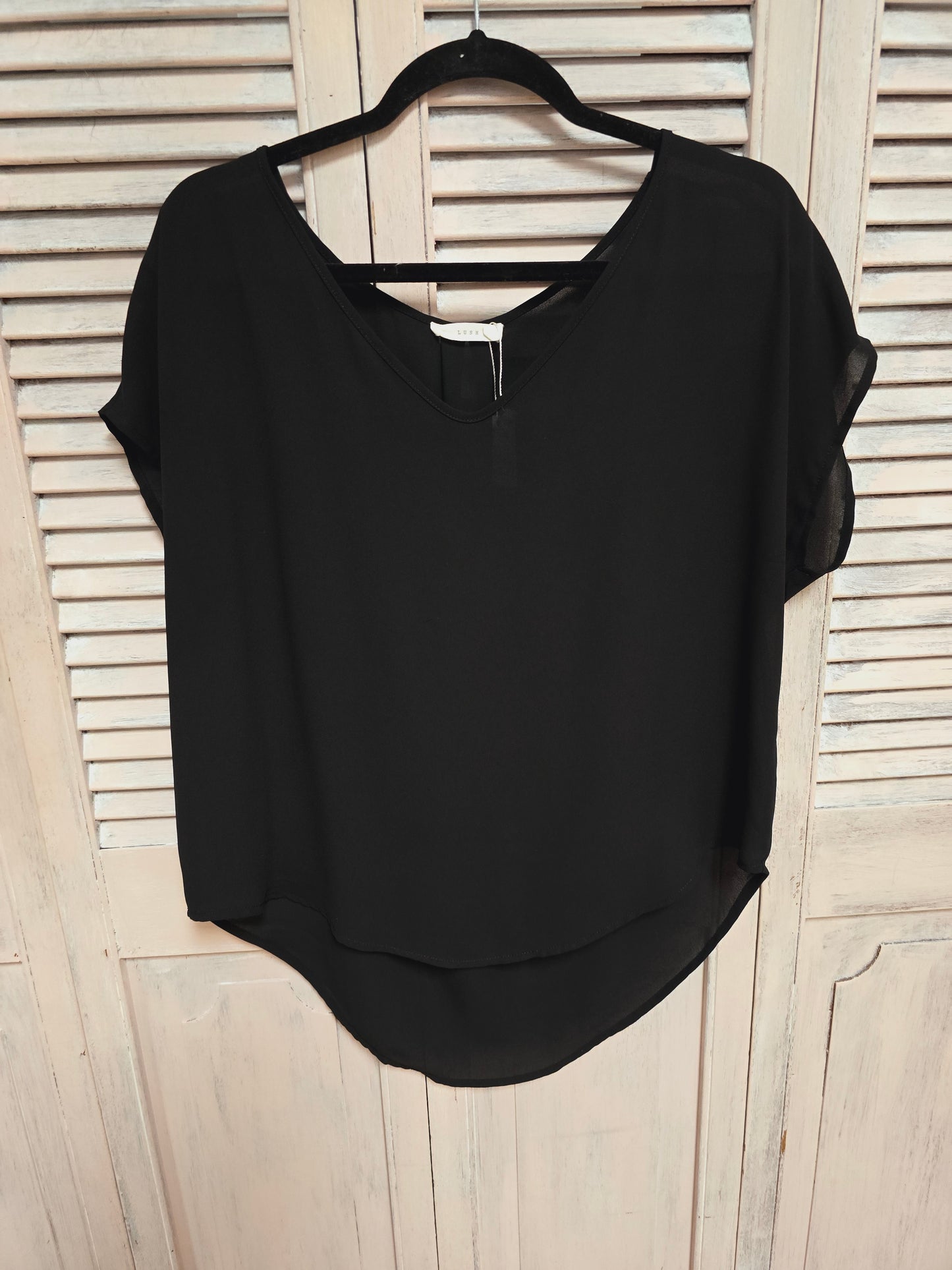 Lush Short Sleeve Blouse