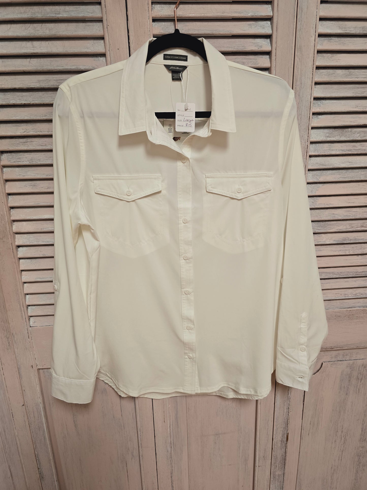 Eddie Bauer Button Up Top