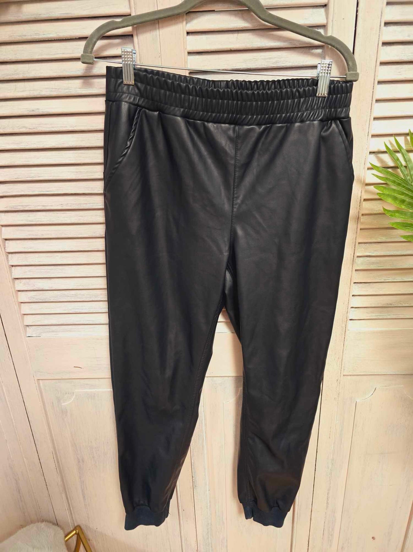 RD Style Vegan Leather Joggers