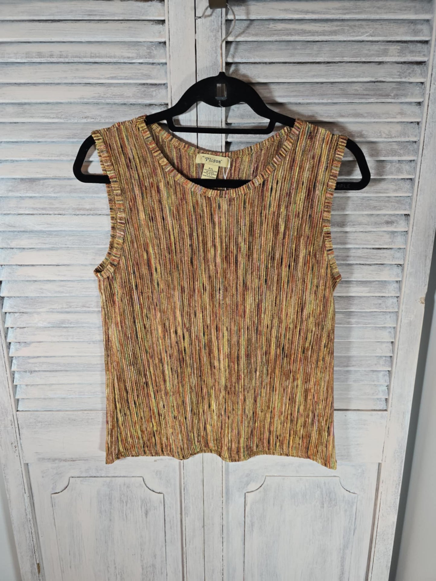 Plisse Knit Tank