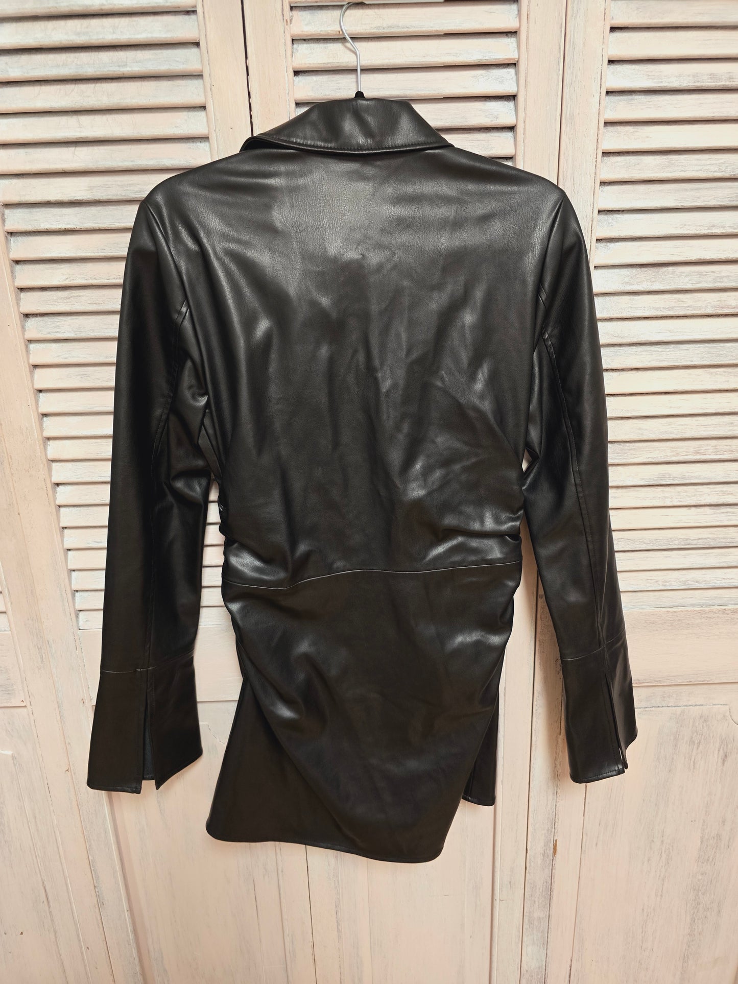 Zara Faux Leather Top