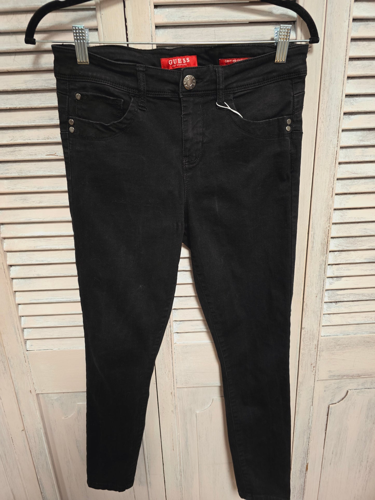Guess Curvy Mid Rise Skinny Jeans